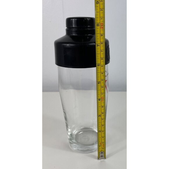 Kahlua Cocktail Shaker Glass With Black Plastic Lid & Martini Design - Picture 10 of 10